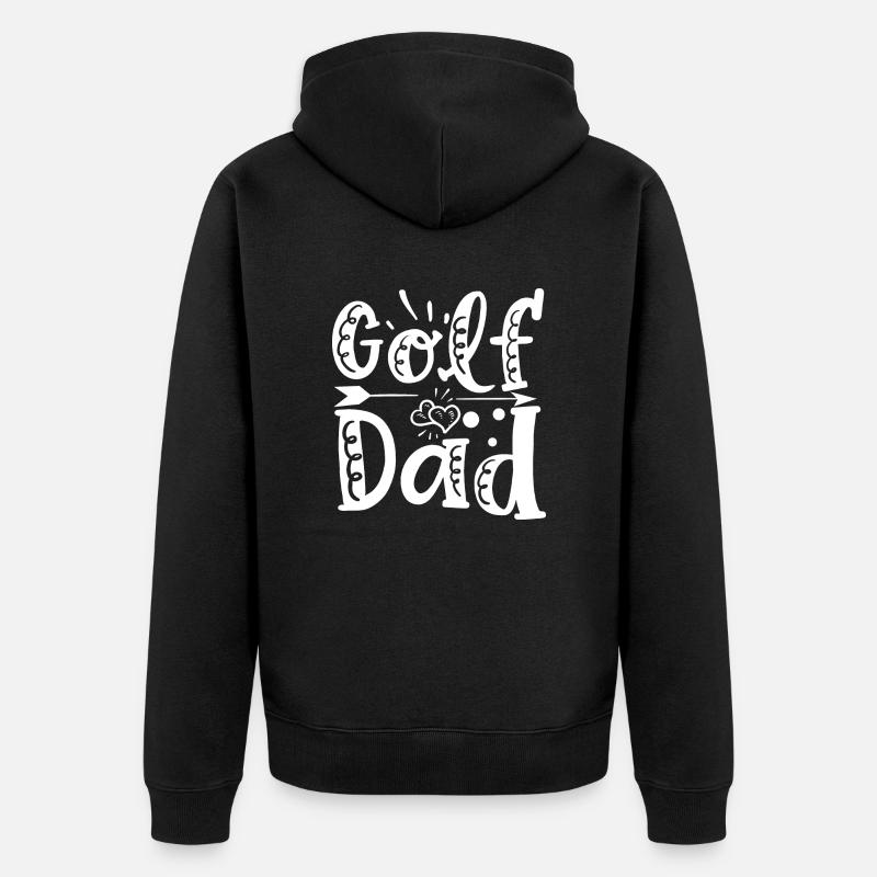 Golf Dad - Veste à capuche bio Premium Unisexe - noir