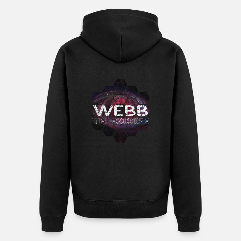 jwst Télescope spatial James Webb - Veste à capuche bio Premium Unisexe - noir