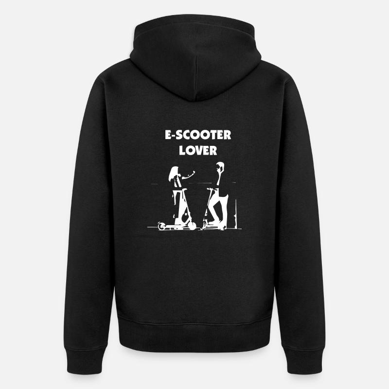 E-Scooter E-Roller Scooter - Veste à capuche bio Premium Unisexe - noir