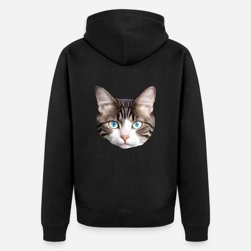 Chat mignon - Veste à capuche bio Premium Unisexe - noir