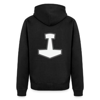 Mjölnir - Veste à capuche bio Premium Unisexe - noir - Dos - Nico (187cm)