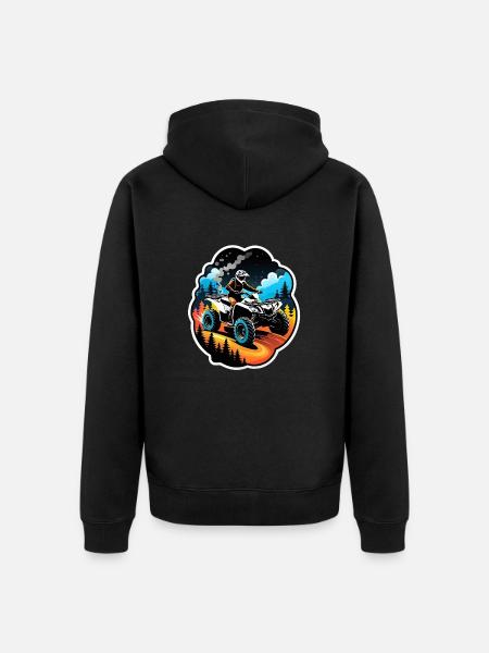 Quad & Off-Road - Unisex Premium Organic Zip Hoodie - black