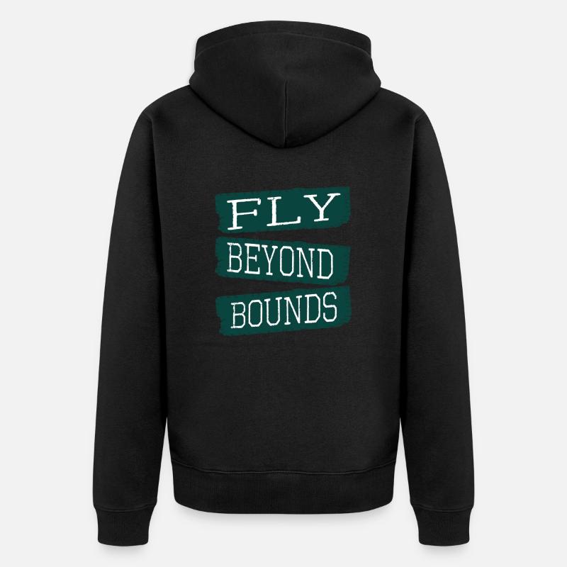present imaginative minds innovative imagination - Unisex Premium Bio Zip Hoodie - Schwarz