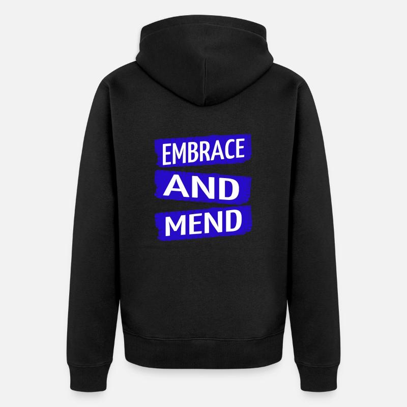 Recevoir de l’aide Idée présente - Veste à capuche bio Premium Unisexe - noir