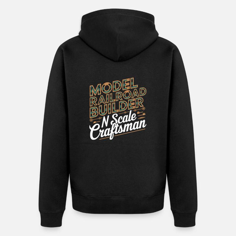 N-Gauge Passion - Veste à capuche bio Premium Unisexe - noir