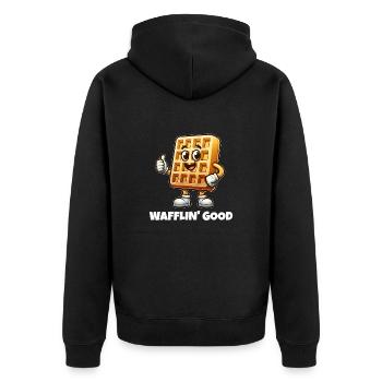 Wafflin' Good - Veste à capuche bio Premium Unisexe - noir - Dos - Nico (187cm)