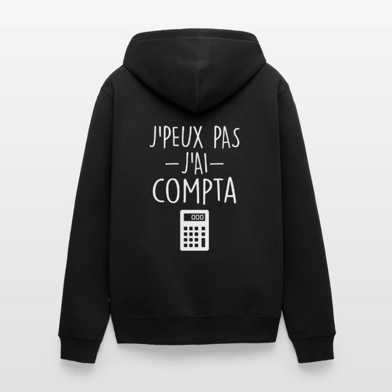 Comptable | Comptabilité | Compter | Chiffre Veste à capuche bio Premium Unisexe