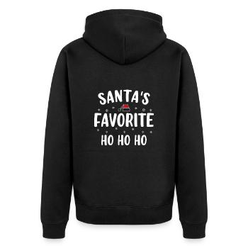 Santa's favorite ho - Veste à capuche bio Premium Unisexe - noir - Dos - Nico (187cm)
