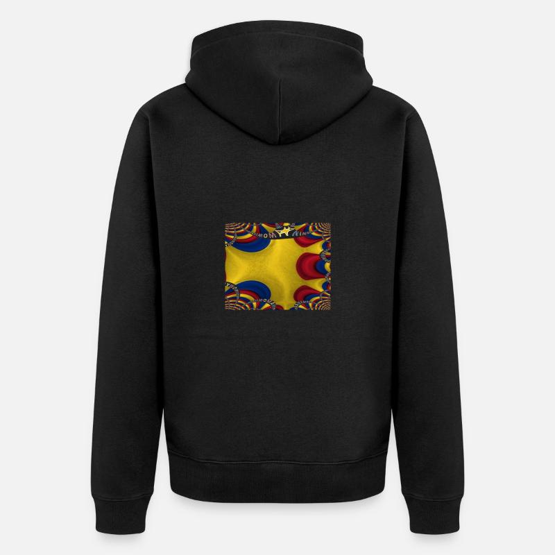 Drapeau de la Roumanie Bucarest - Veste à capuche bio Premium Unisexe - noir