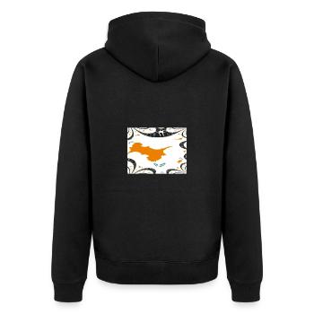 Drapeau chypriote Nicosie - Veste à capuche bio Premium Unisexe - noir - Dos - Nico (187cm)