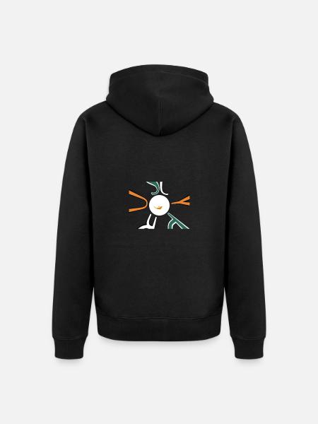 Cyprus Flag Nicosia - Unisex Premium Organic Zip Hoodie - black