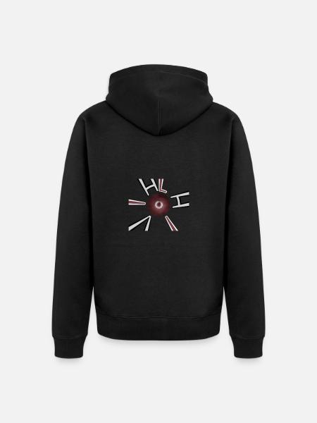 Latvia Flag Riga - Unisex Premium Organic Zip Hoodie - black