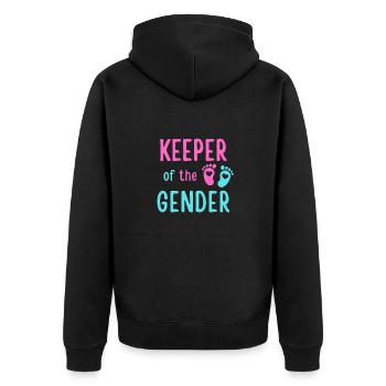Gardien du genre - Veste à capuche bio Premium Unisexe - noir - Dos - Nico (187cm)