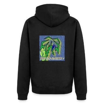 Time for Moments - Abbild - 2023 - Unisex Premium Bio Zip Hoodie - Schwarz - Hinten - Nico (187cm)