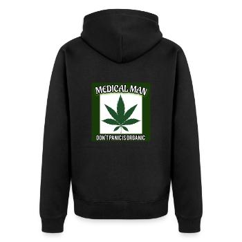 Medical Man - Image - 2023 - Veste à capuche bio Premium Unisexe - noir - Dos - Nico (187cm)