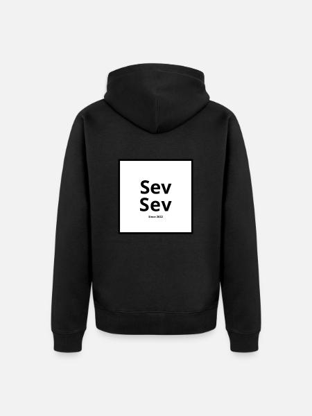 Sev Sev - Unisex Premium Bio Zip Hoodie - Schwarz