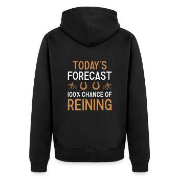 Reiner Prévisions du jour Reining - Veste à capuche bio Premium Unisexe - noir - Dos - Nico (187cm)