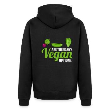Existe-t-il des options végétaliennes - Vegan - Veste à capuche bio Premium Unisexe - noir - Dos - Nico (187cm)