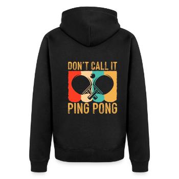 Ne l’appelez pas ping-pong - tennis de table - Veste à capuche bio Premium Unisexe - noir - Dos - Nico (187cm)
