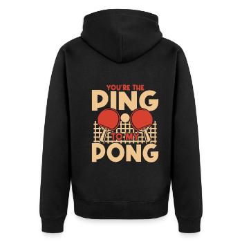 Vous êtes le Ping To My Pong - Tennis de table - Veste à capuche bio Premium Unisexe - noir - Dos - Nico (187cm)