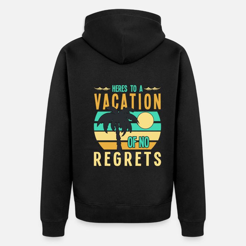 Pour des vacances sans regrets - Veste à capuche bio Premium Unisexe - noir