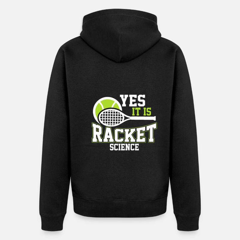 Oui, c’est Racket Science - Veste à capuche bio Premium Unisexe - noir