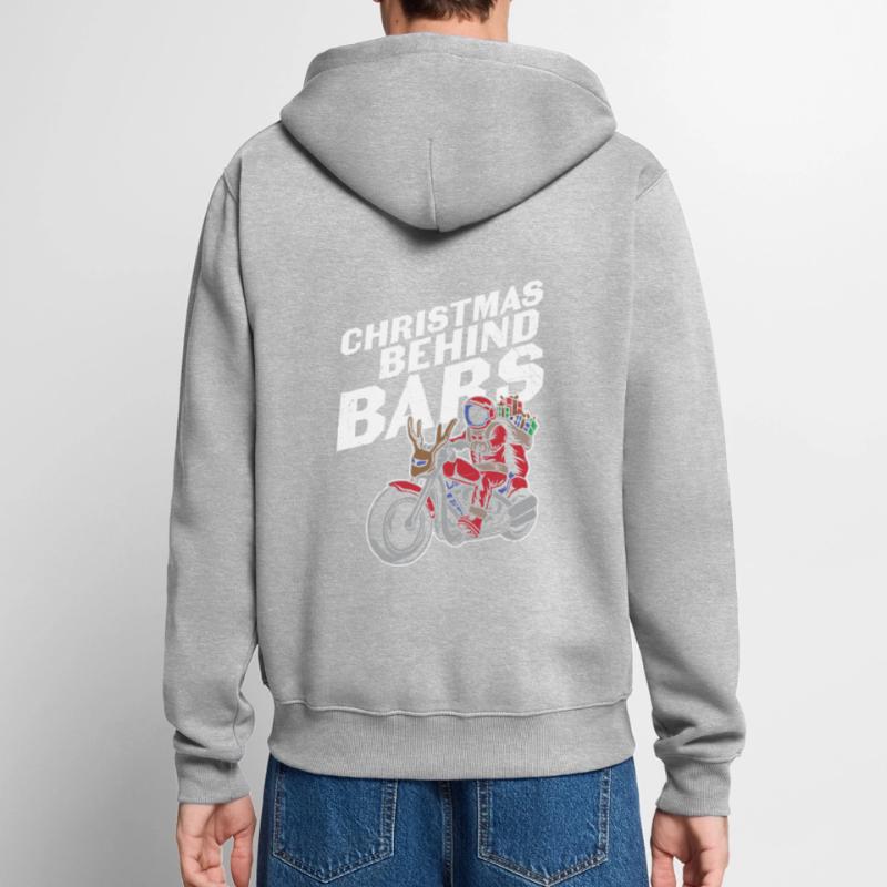 Weihnachtsmann Pullover - Weihnachtspullover Unisex Premium Bio Zip Hoodie