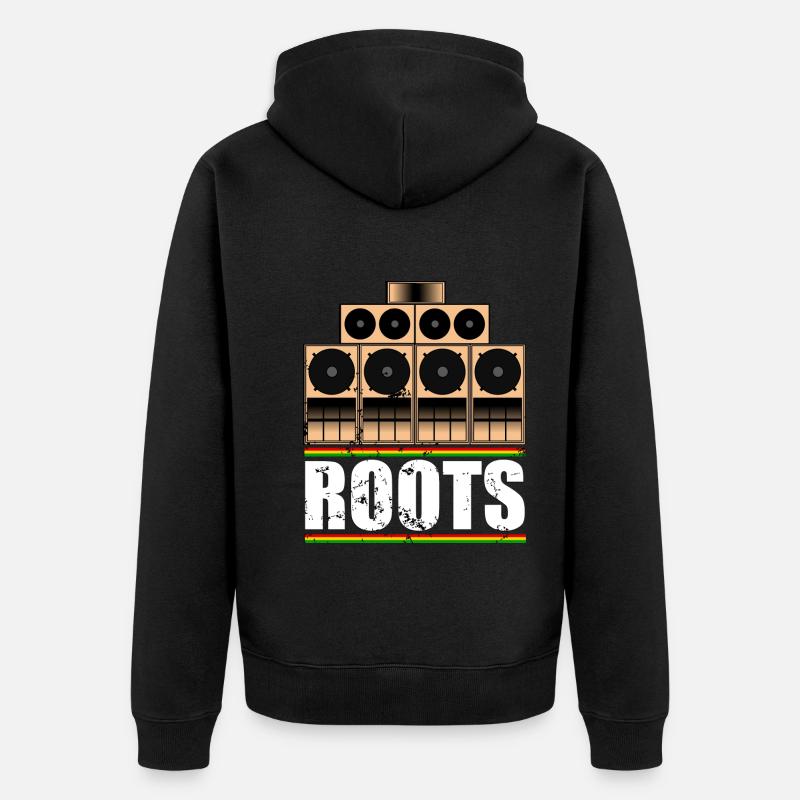 Roots Reggae - Veste à capuche bio Premium Unisexe - noir