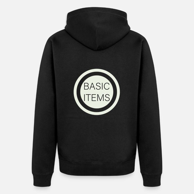 Basic Items - Veste à capuche bio Premium Unisexe - noir