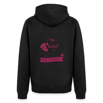 Rugby bébé supporter Rugby Bordeaux Girondins - Veste à capuche bio Premium Unisexe - noir - Dos - Nico (187cm)