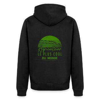 Agriculteur Le Plus Cool Du Monde - Veste à capuche bio Premium Unisexe - noir - Dos - Nico (187cm)