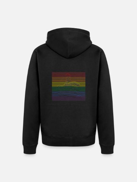 Call Me bunt - Unisex Premium Bio Zip Hoodie - Schwarz
