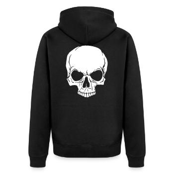 crâne - Veste à capuche bio Premium Unisexe - noir - Dos - Nico (187cm)