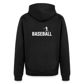 base-ball - Veste à capuche bio Premium Unisexe - noir - Dos - Nico (187cm)