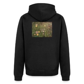 vignette 1 - Veste à capuche bio Premium Unisexe - noir - Dos - Nico (187cm)