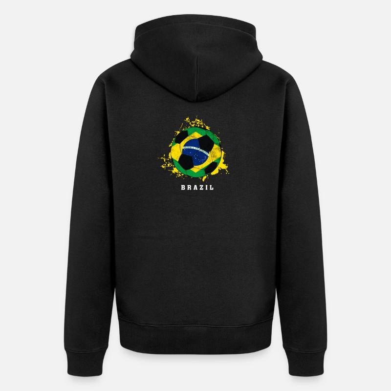  du Brésil - Veste à capuche bio Premium Unisexe - noir