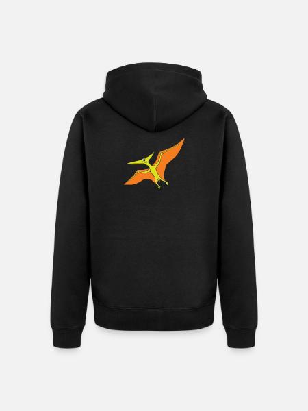 pteranodon - Veste à capuche bio Premium Unisexe - noir