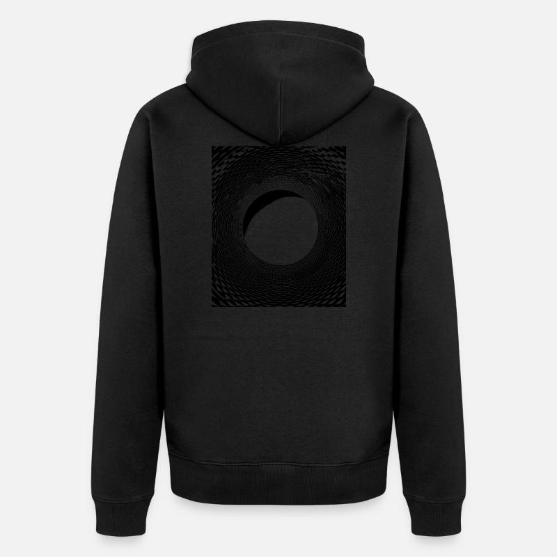 Art géométrique - Veste à capuche bio Premium Unisexe - noir