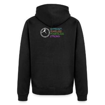 Rhönrad T-Shirt Cadeau Rhönradturnen - Veste à capuche bio Premium Unisexe - noir - Dos - Nico (187cm)