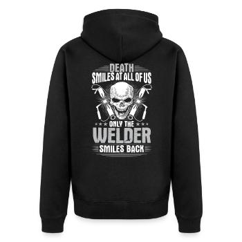 Soudeur Soudeur Soudeur Welder Cadeau - Veste à capuche bio Premium Unisexe - noir - Dos - Nico (187cm)