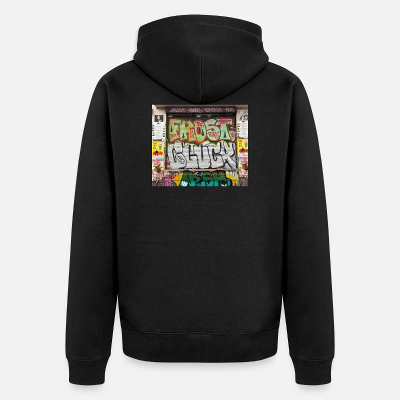 Art du graffiti gel 187 - Veste à capuche bio Premium Unisexe - noir