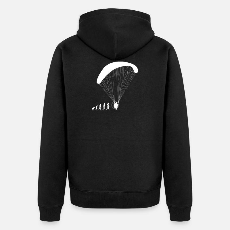 Chemise cadeau Evolution paramoteur - Veste à capuche bio Premium Unisexe - noir