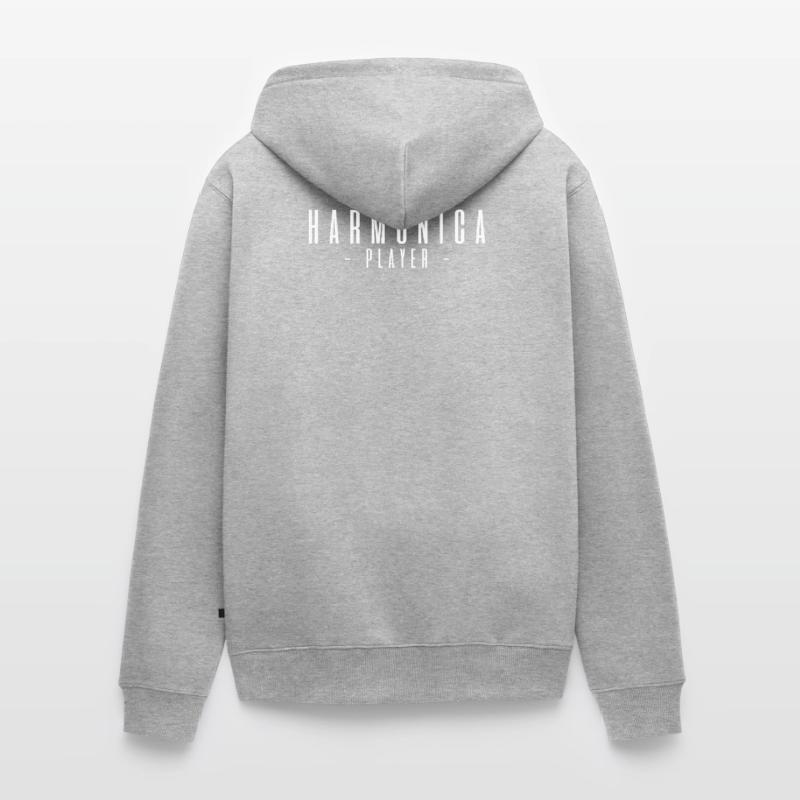 Harmonica player gift harmonica Unisex Premium Organic Zip Hoodie