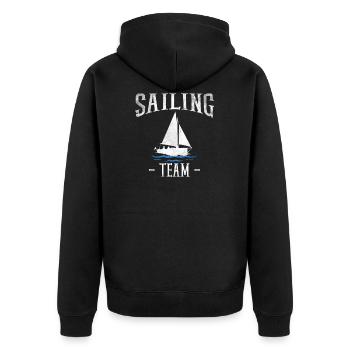 T-shirt de l'équipe de voile Équipe de voile - Veste à capuche bio Premium Unisexe - noir - Dos - Nico (187cm)