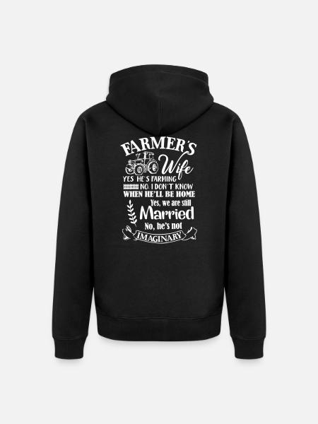 Épouse de fermiers - Veste à capuche bio Premium Unisexe - noir