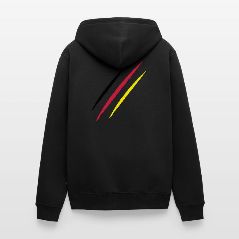 scratch germany scratch traces claw Unisex Premium Organic Zip Hoodie