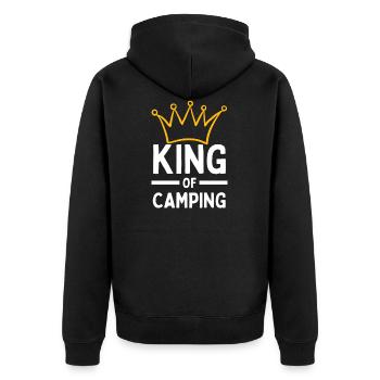 CAMPING CAMPING CAMPING TENT KING - Veste à capuche bio Premium Unisexe - noir - Dos - Nico (187cm)