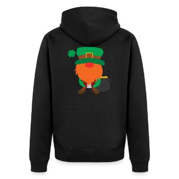 Gnom lutin - Veste à capuche bio Premium Unisexe - noir - Dos - Nico (187cm)