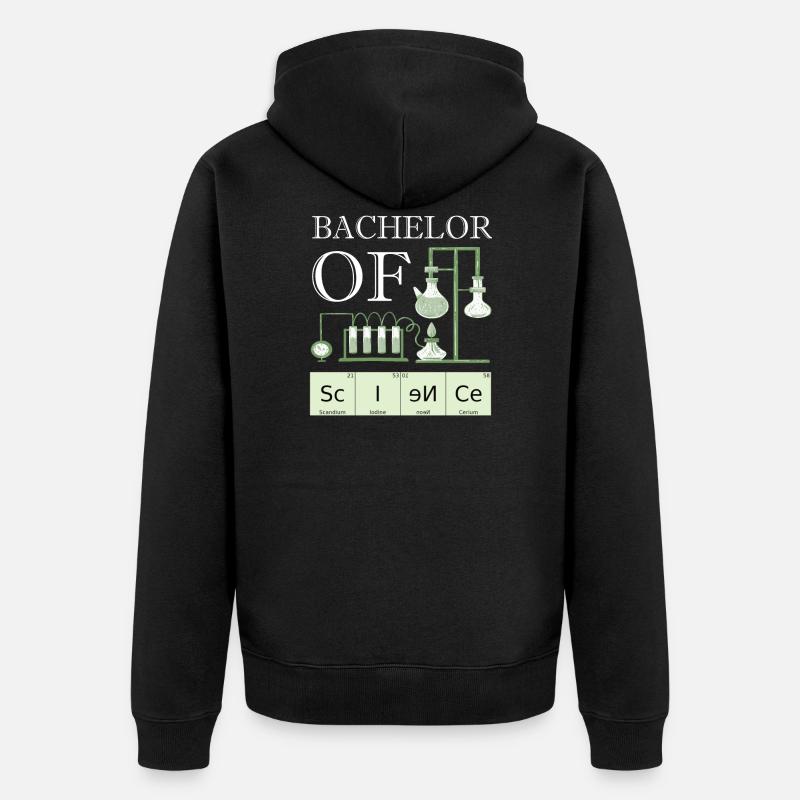 Licence de science universitaire diplômée - Veste à capuche bio Premium Unisexe - noir