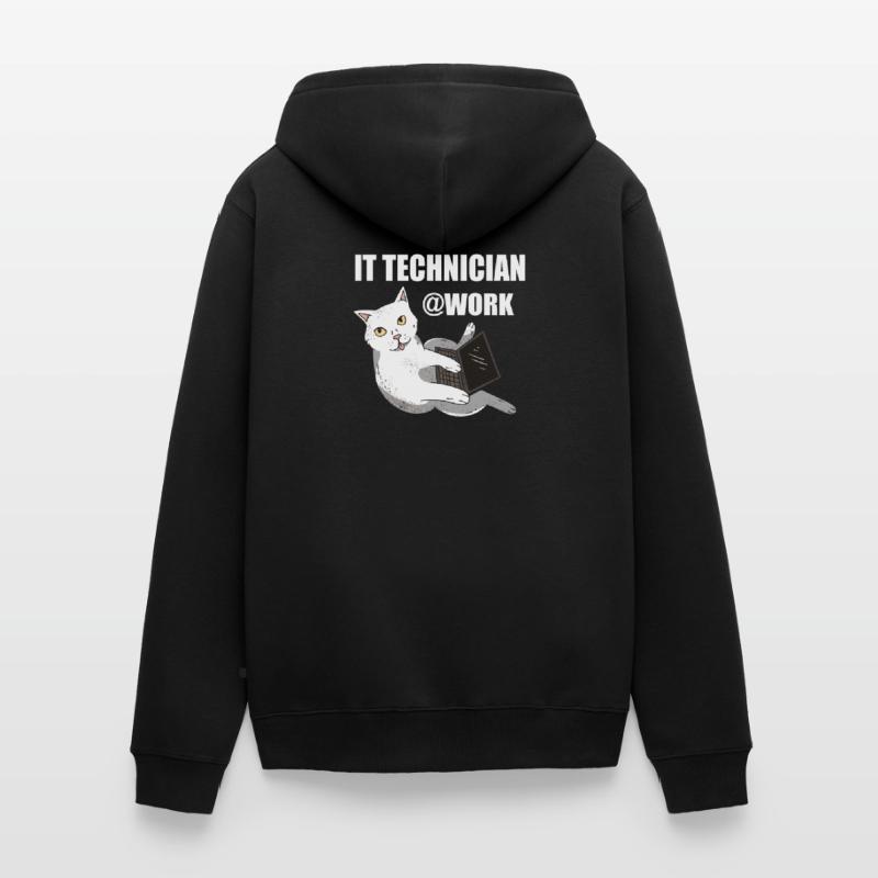 IT technicien de chat programmeur Techie Veste à capuche bio Premium Unisexe